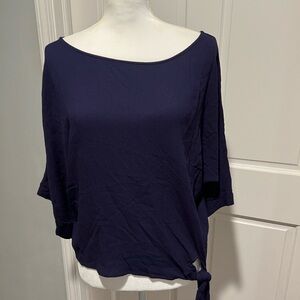 M/L wishlist apparel short sleeve tied shirt rayon